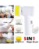 Четка за почистване Magic Brush 5в1 - Зареждане с USB